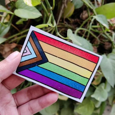Progressive Pride Flag Fridge Magnet